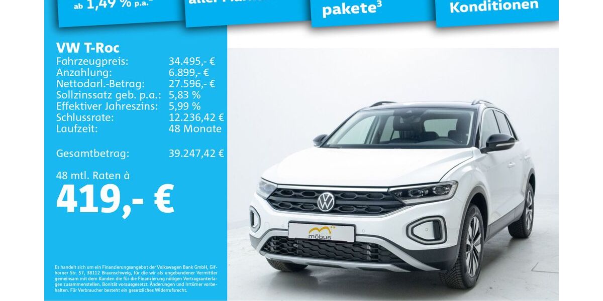 VW T-Roc 5.000 km 34.495 &euro; Berlin 13088