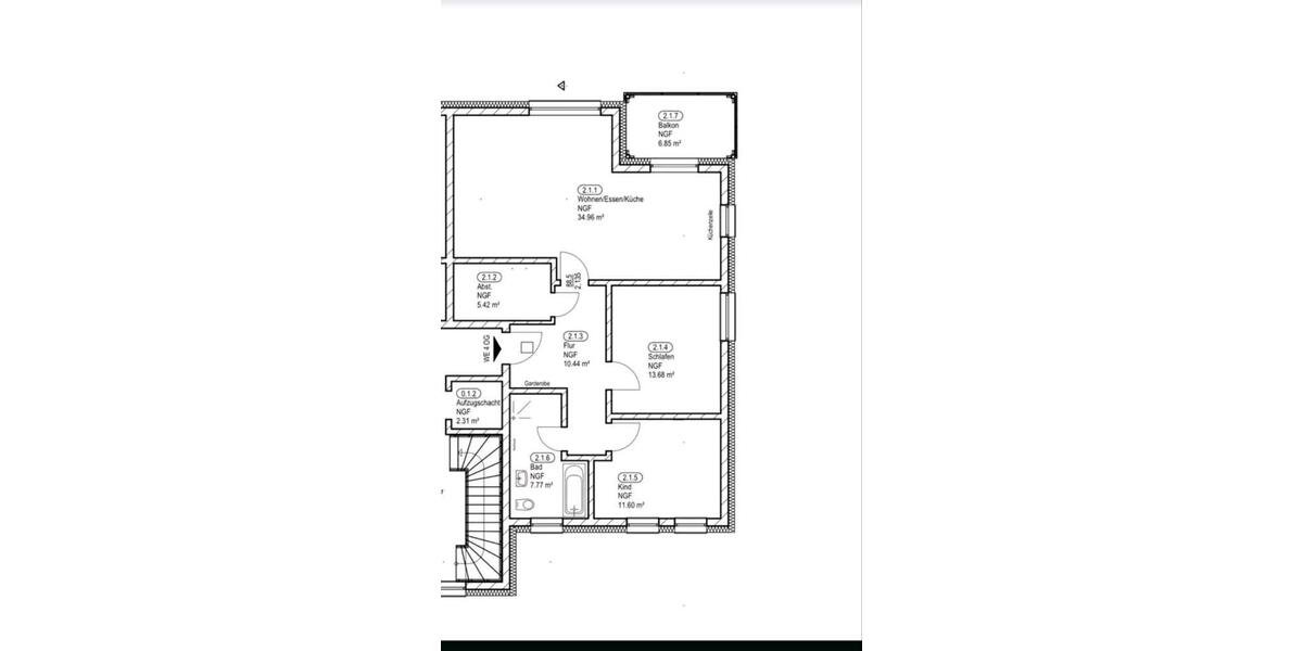Etagenwohnung Mirow - 3 Zimmer, 88 m&sup2;, 880&euro; | Angebot:26255931