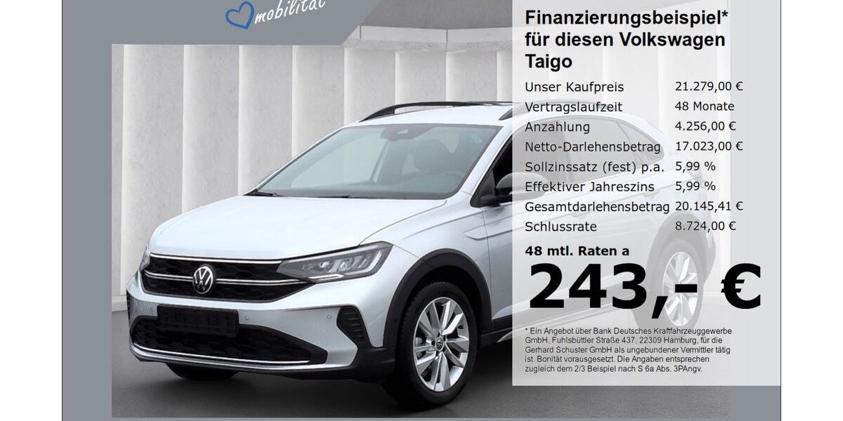 VW Taigo 19.820 km 21.279 &euro; Ruhstorf 94099