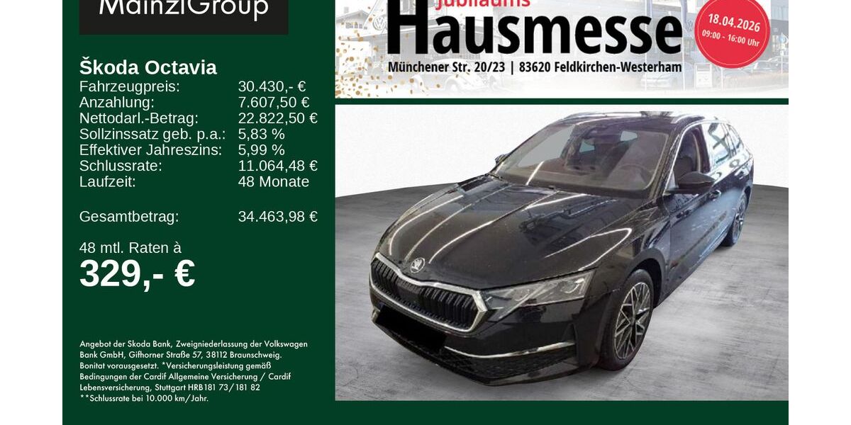 Skoda Octavia 59.984 km 30.430 &euro; Feldkirchen/Westerham 83620