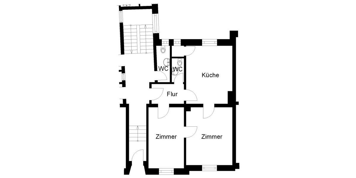 Erdgeschoßwohnung Osnabrück Nahne - 2 Zimmer, 57 m&sup2;, 467&euro; | Angebot:26377149