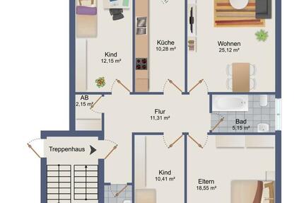Wohnung Vechta - 4 Zimmer, 100 m&sup2;, 268.000&euro; | Angebot:26844293