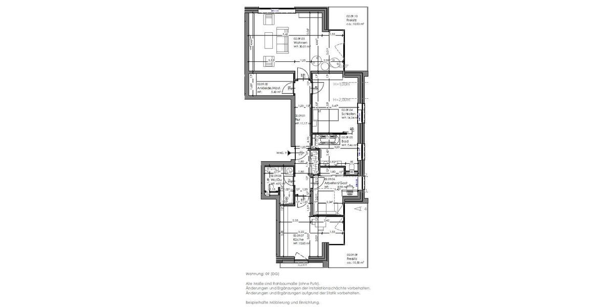 Etagenwohnung Dannenberg (Elbe) - 2 Zimmer, 52 m&sup2;, 159.805&euro; | Angebot:26432629
