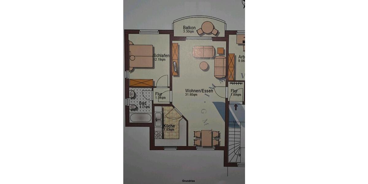 Etagenwohnung Klipphausen - 2 Zimmer, 61 m&sup2;, 655&euro; | Angebot:25854497