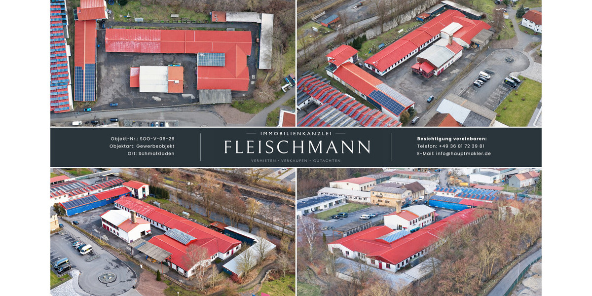 Gewerbeimmobilie mit PV-Potenzial – Hallenflächen, Infrastruktur & Energierendite - Gewerbeobjekt Schmalkalden | Angebot:25747161