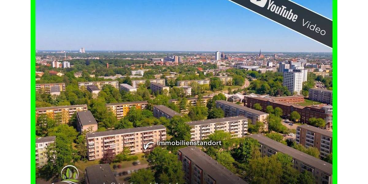 Etagenwohnung Rostock Südstadt - 3 Zimmer, 62 m&sup2;, 172.500&euro; | Angebot:26833342