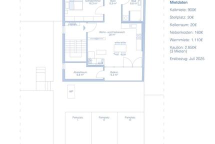 Wohnung (DG) im Erstbezug in Leinefelde