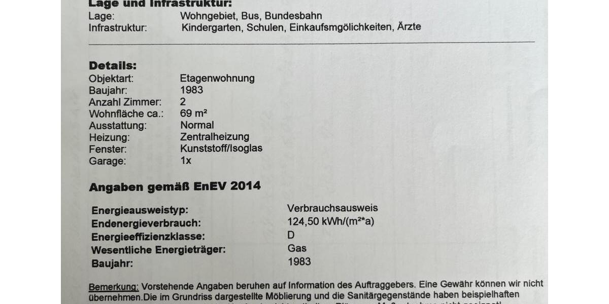 Dachgeschoßwohnung Neuendettelsau - 2 Zimmer, 68 m&sup2;, 160.000&euro; | Angebot:26165636