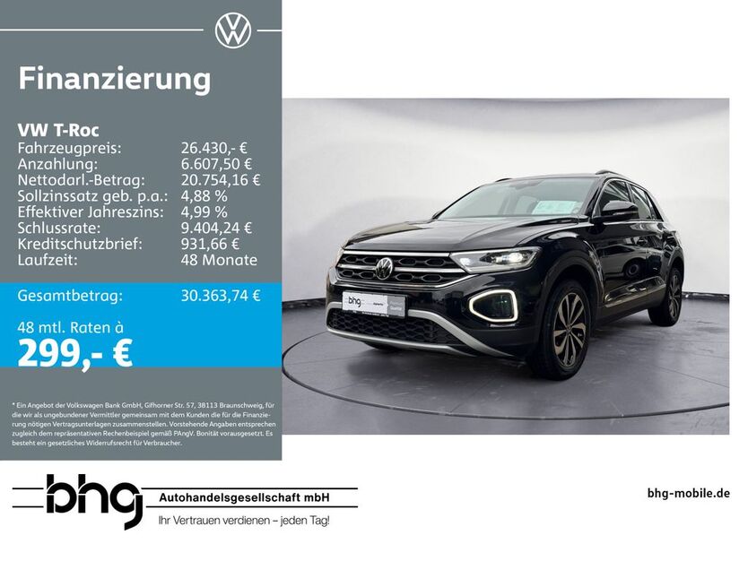 VW T-Roc 63.000 km 25.460 € Metzingen 72555