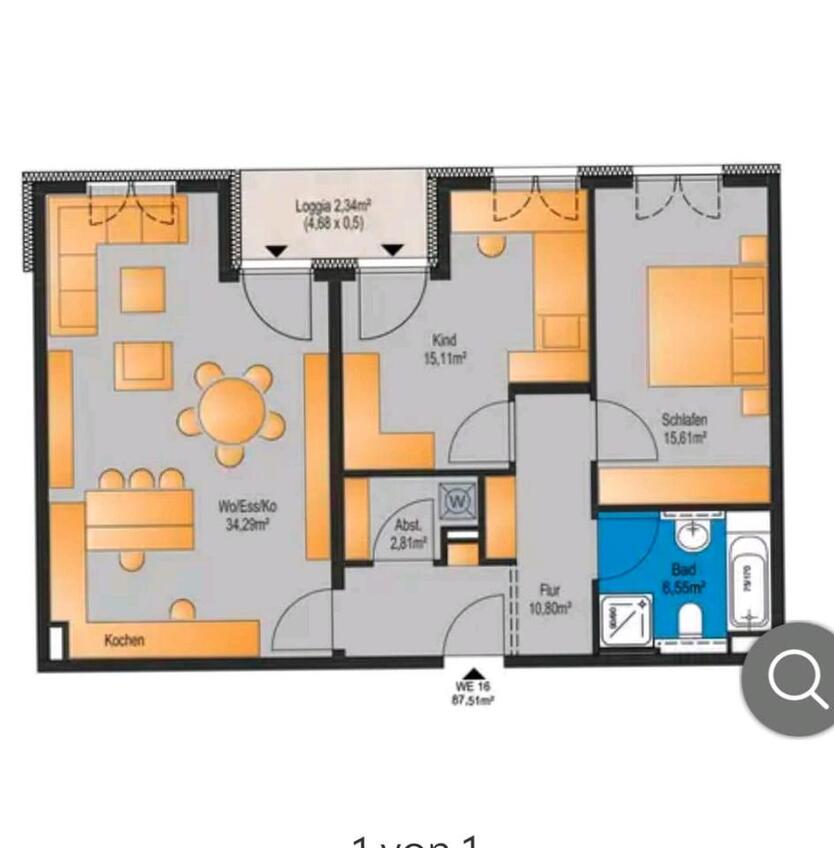 Neubau 3 Zi Eigentumswohnung von PRIVAT zimmer