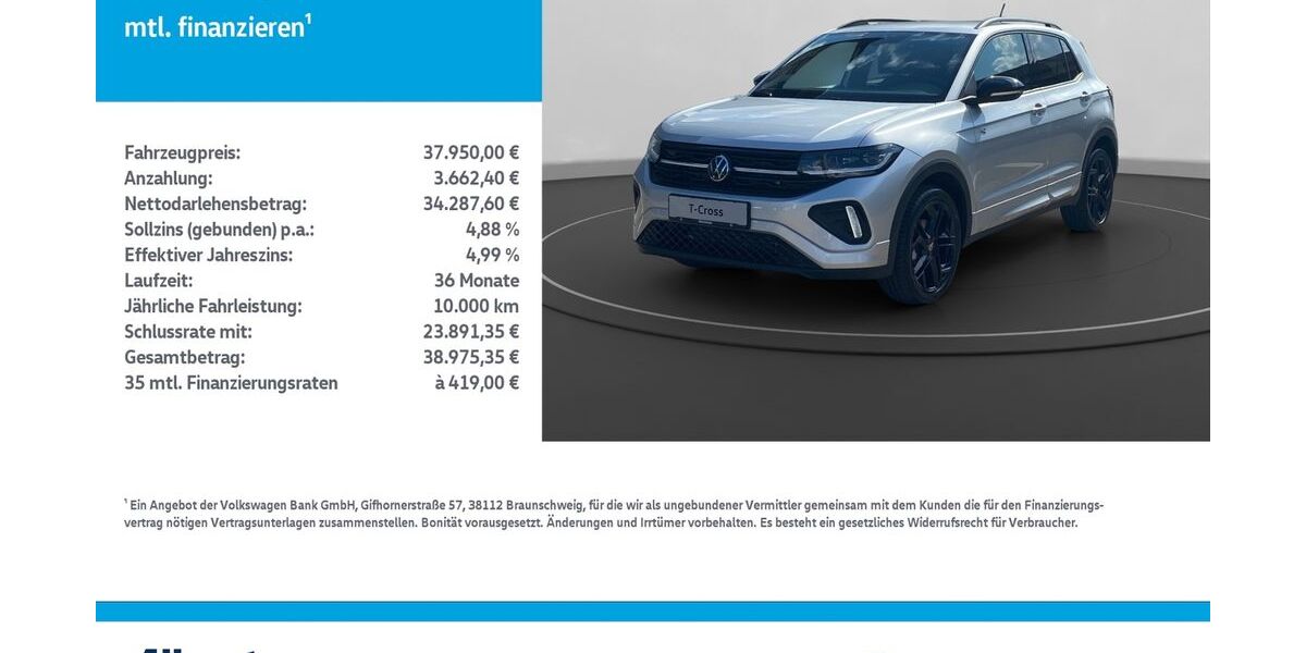 VW T-Cross 12.000 km 37.950 &euro; Nordhausen 99734