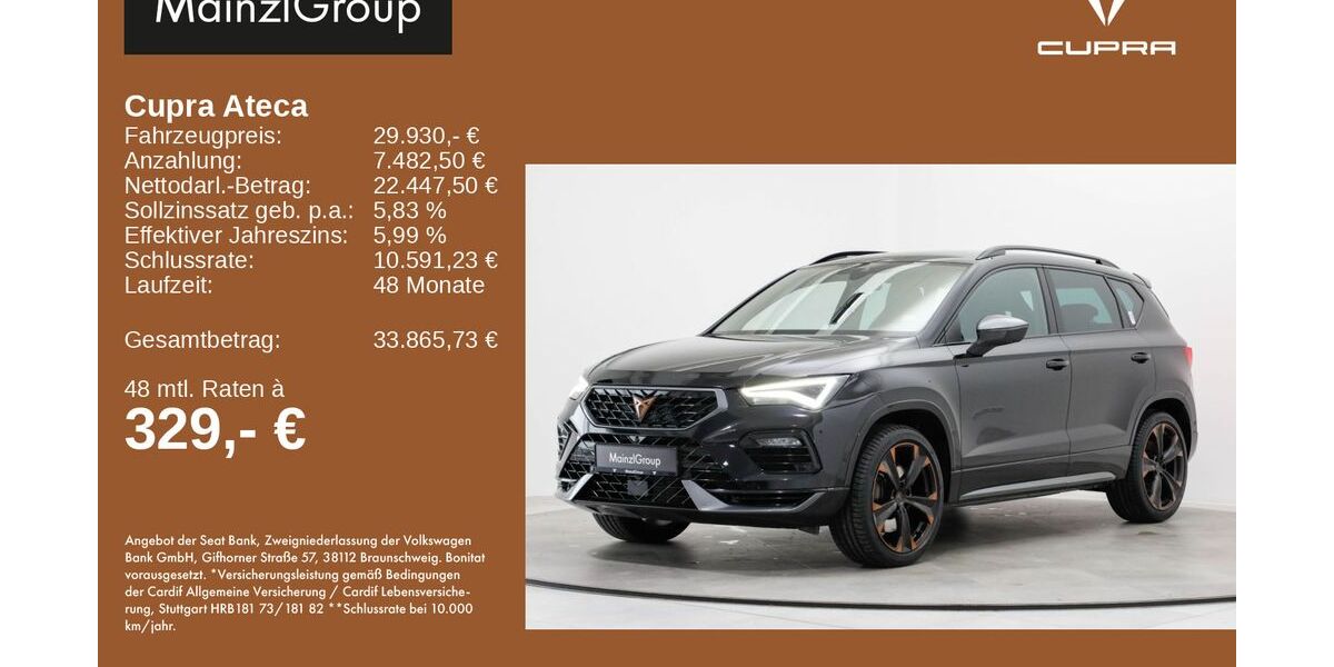 Seat Ateca 73.861 km 29.930 &euro; Feldkirchen/Westerham 83620