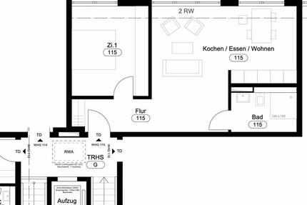 Wohnung Rottenburg am Neckar - 2 Zimmer, 60 m&sup2;, 680&euro; | Angebot:26671440