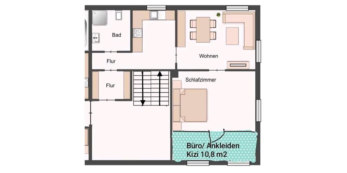 Etagenwohnung Allstedt - 3 Zimmer, 63 m&sup2;, 360&euro; | Angebot:26181683