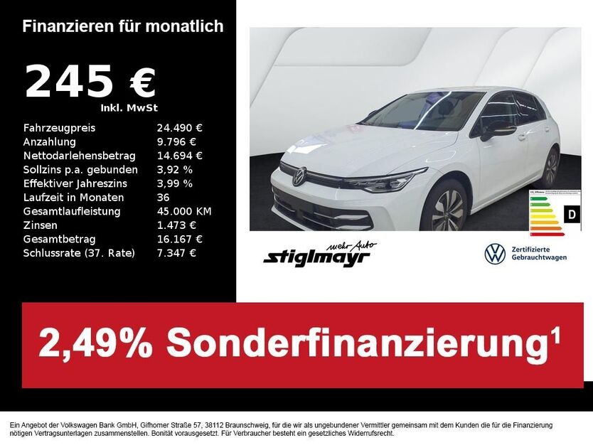 VW Golf 25.260 km 24.490 € Schrobenhausen 86529