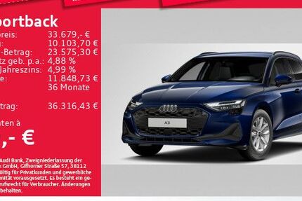 Audi A3 10.338 km 33.679 &euro; Eching 85386