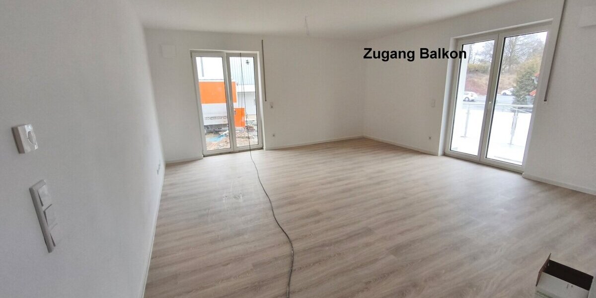 Erstbezug 2-Zi-Whg. mit 67,65 m² WFL KfW-40 -QNG zertifiziert mit Balkon und Terrasse moderner Grundriss mit offener Küche. - Erdgeschoßwohnung Windischeschenbach | Angebot:25057591