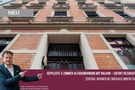 Wohnung Zwickau Mitte-West - 3 Zimmer, 62 m&sup2;, 59.900&euro; | Angebot:26870791