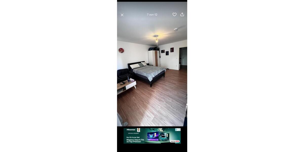 Etagenwohnung Karlsruhe Südstadt - 1 Zimmer, 33 m&sup2;, 750&euro; | Angebot:26670396