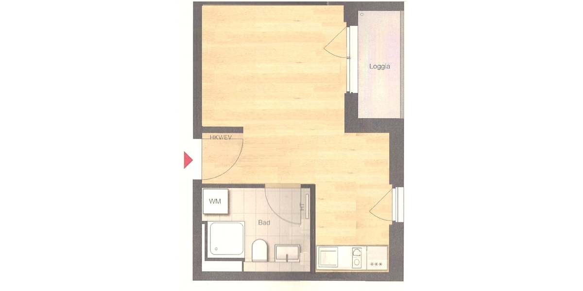 Helles, möbliertes Apartment in U-Bahn Nähe - Etagenwohnung München Moosach | Angebot:26794792