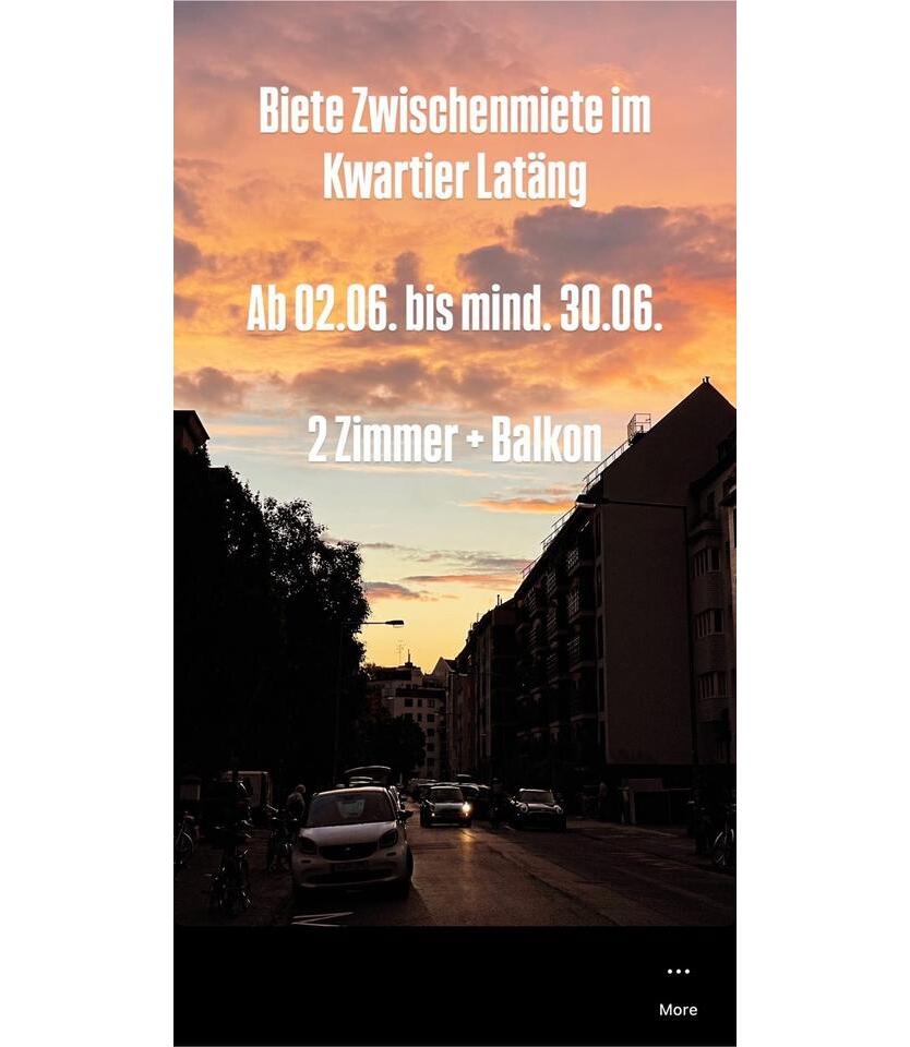 Zwischenmiete Köln Uni Nähe 2 Zimmer Whg.