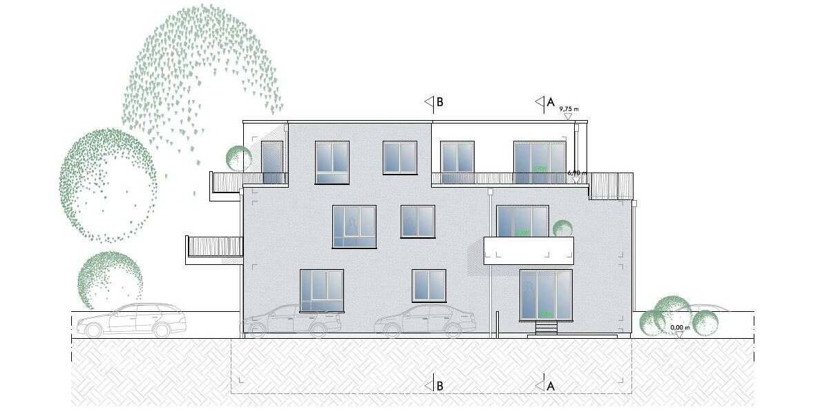 Etagenwohnung Wiesloch Baiertal - 2 Zimmer, 57 m&sup2;, 325.000&euro; | Angebot:26065334