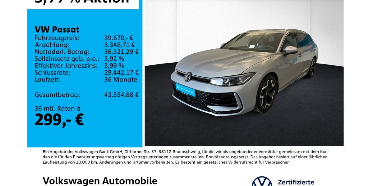 VW Passat 1.268 km 39.670 &euro; Leipzig 04277