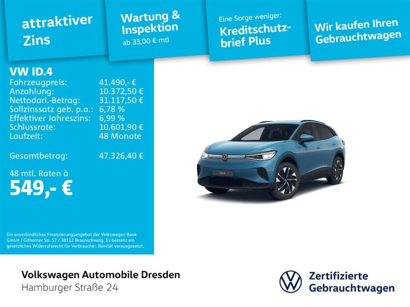 VW ID.4 16.918 km 41.490 € Dresden 01067