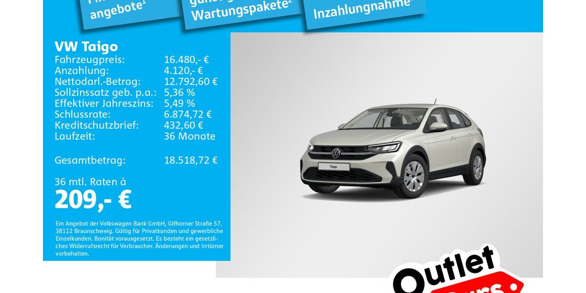 VW Taigo 25.420 km 16.480 &euro; Dachau 85221