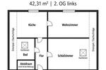 Dachgeschoßwohnung Bünde - 2 Zimmer, 42 m&sup2;, 460&euro; | Angebot:27618406