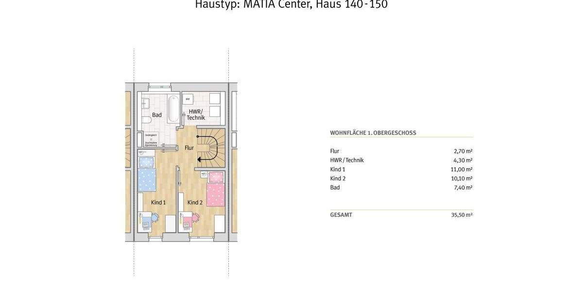 Reihenmittelhaus Leverkusen Steinbüchel - 5 Zimmer, 115 m&sup2;, 547.500&euro; | Angebot:25290685