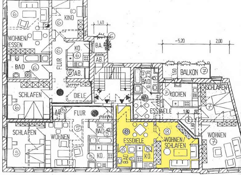 Wohnung zum Kaufen in Halle 95.000 € 44.26 m² 1 zimmer