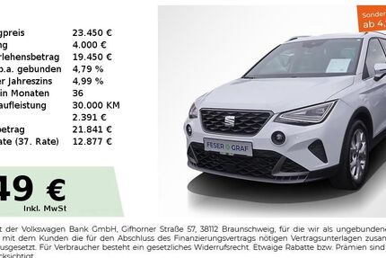 Seat Arona 19.550 km 22.450 € Lauf an der Pegnitz 91207