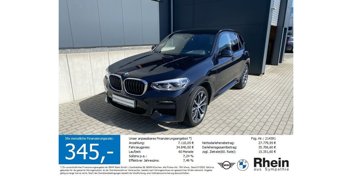 BMW X3 119.010 km 34.445 &euro; Buchen- Hettingen 74722
