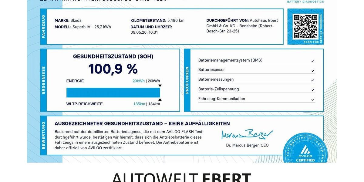 Skoda Superb 9.900 km 48.790 &euro; Bensheim 64625