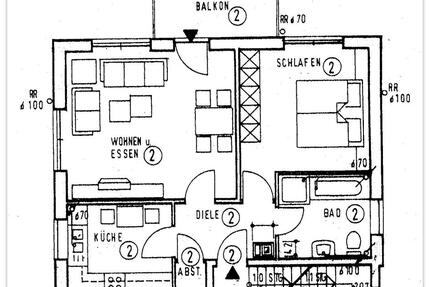 Wohnung Ahaus - 2 Zimmer, 60 m&sup2;, 229.000&euro; | Angebot:25148680