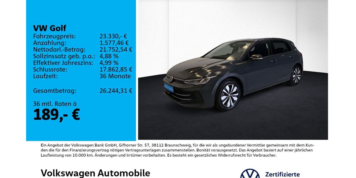 VW Golf 10.436 km 23.330 &euro; Leipzig 04178