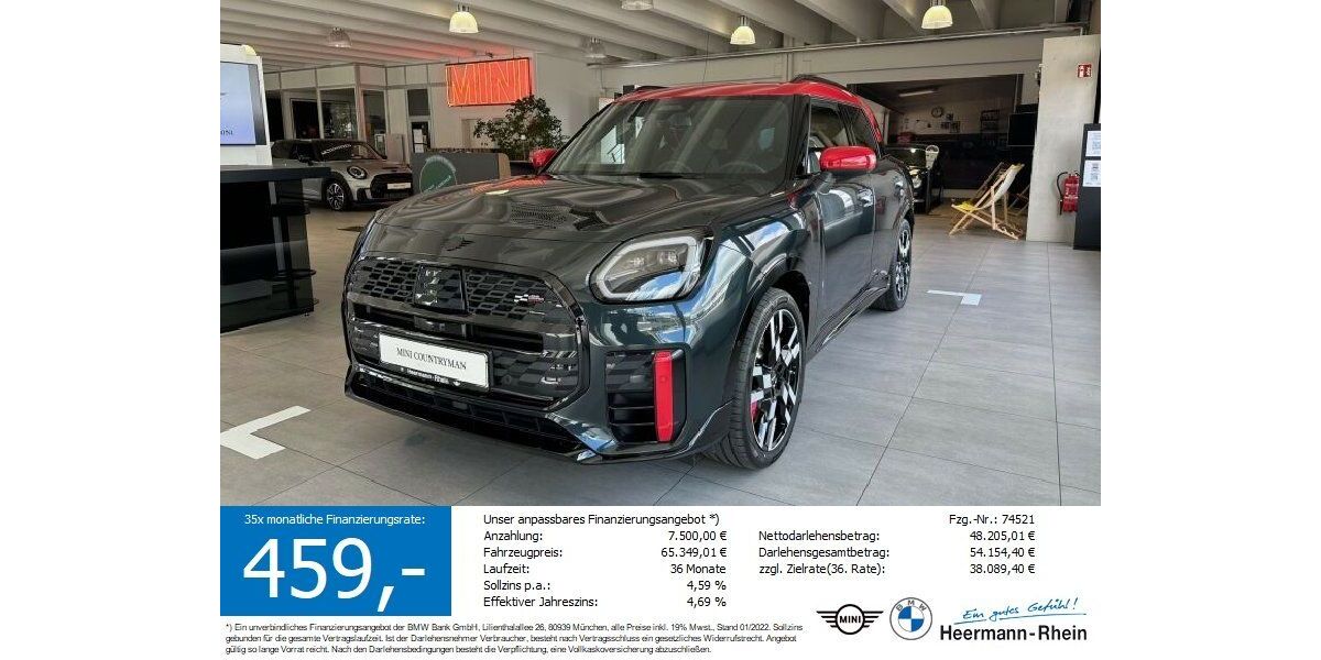 Mini John Cooper Works Countryman 16.800 km 45.999 &euro; Heilbronn 74076