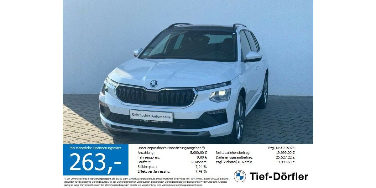 Skoda Kamiq 9.650 km 24.888 &euro; Marktsteft 97342