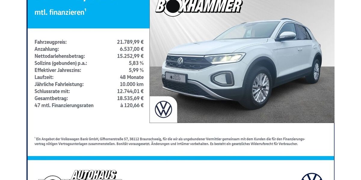 VW T-Roc 25.399 km 21.790 &euro; Bad Aibling 83043