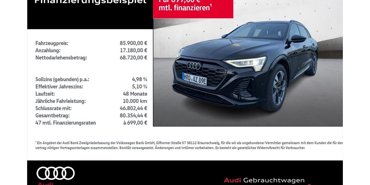 Audi Q8 4.510 km 85.900 &euro; Rostock 18059