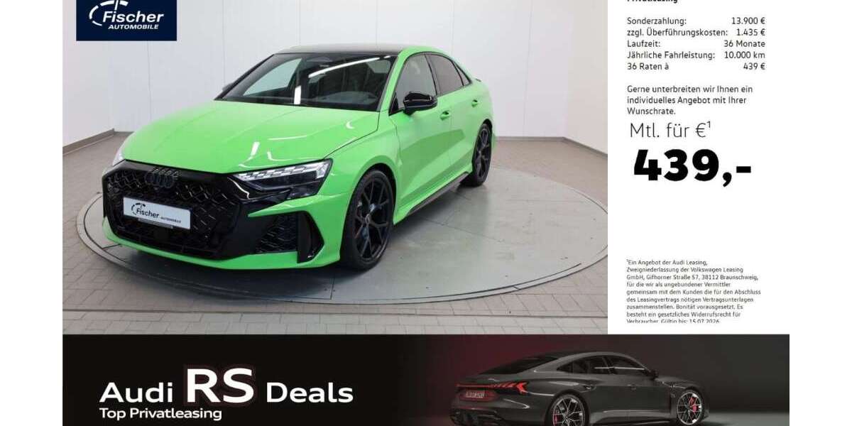 Audi RS3 3.000 km 72.980 &euro; Ursensollen 92289