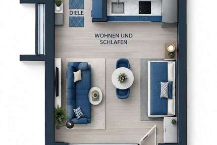 Wohnung Senden - 1 Zimmer, 30 m&sup2;, 115.000&euro; | Angebot:27349945