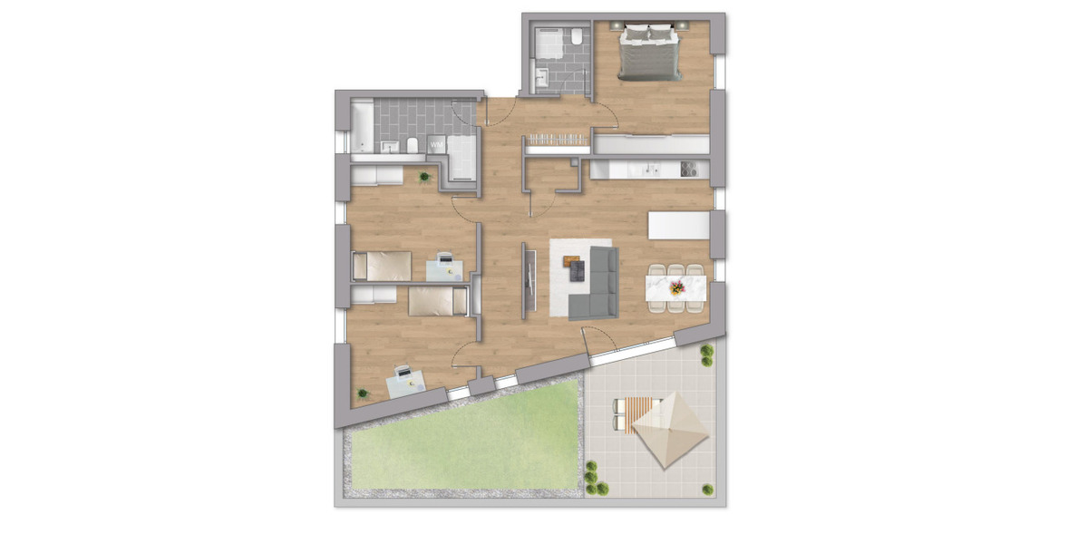 Etagenwohnung Stutensee Blankenloch - 4 Zimmer, 121 m&sup2;, 678.000&euro; | Angebot:24436261