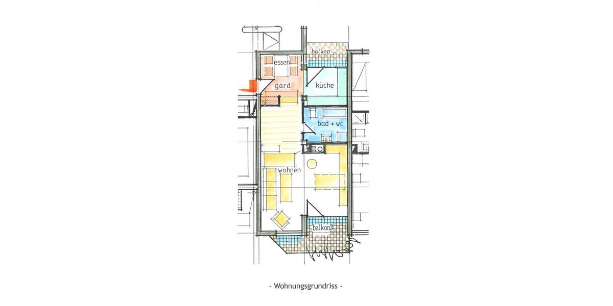 Etagenwohnung Grenzach-Wyhlen Wyhlen - 1 Zimmer, 64 m&sup2;, 198.000&euro; | Angebot:26454872