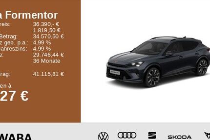 Cupra Formentor 12.200 km 36.390 &euro; Gersthofen 86368