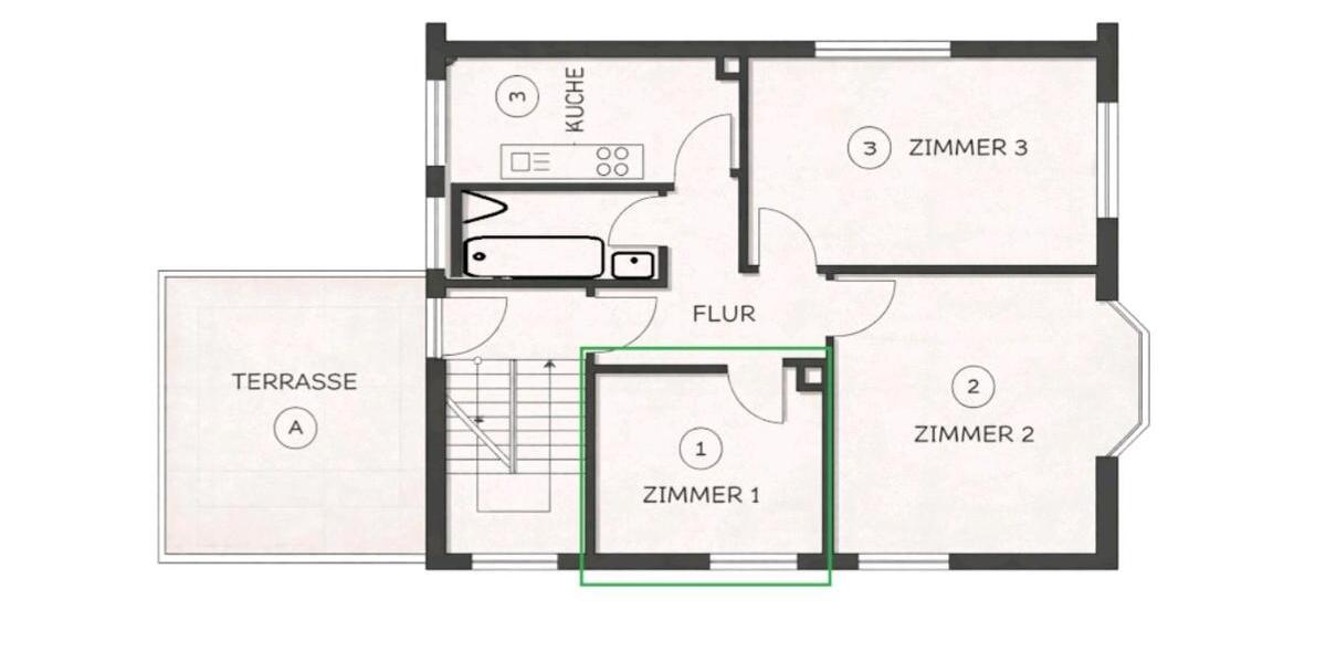 Wohnen auf Zeit Stuttgart Bad Cannstatt - 1 Zimmer, 10 m&sup2;, 498&euro; | Angebot:26395627