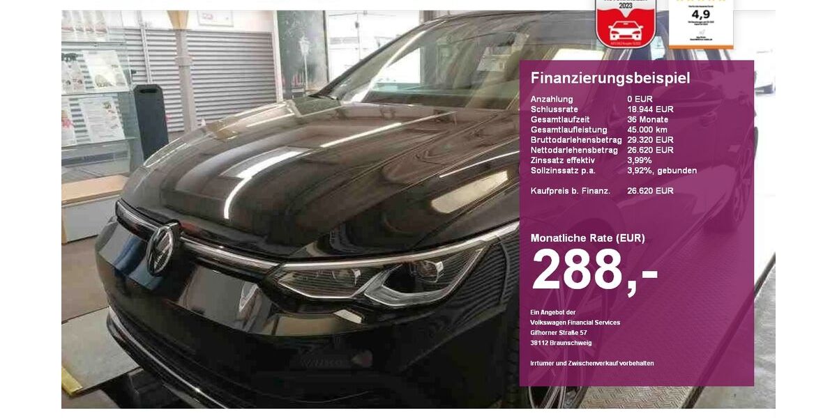 VW Golf 20.000 km 26.620 &euro; Albbruck 79774