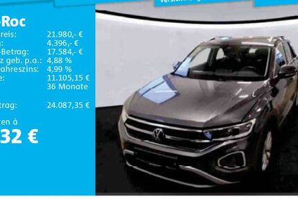 VW T-Roc 90.200 km 21.480 &euro; Frankfurt 60326