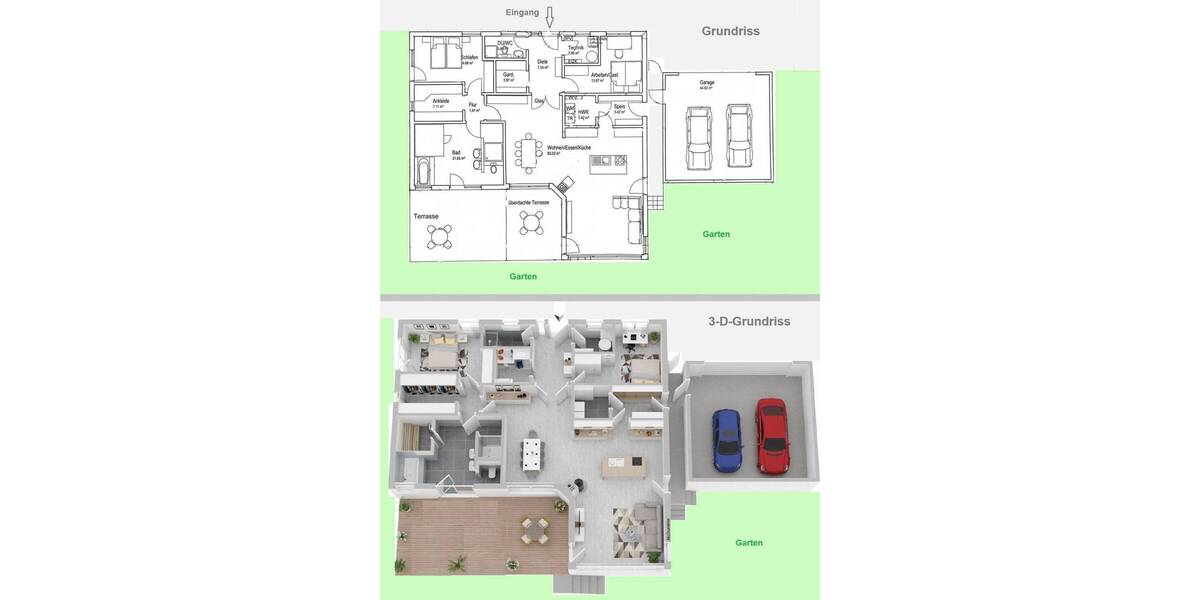 Bungalow Haarbach - 4 Zimmer, 150 m&sup2;, 698.000&euro; | Angebot:25997539